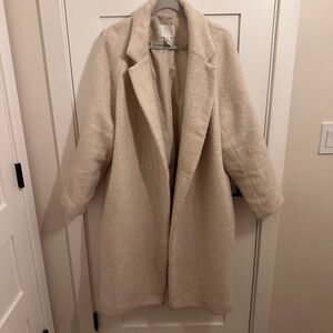 H&M Cream Teddy Jacket for Women